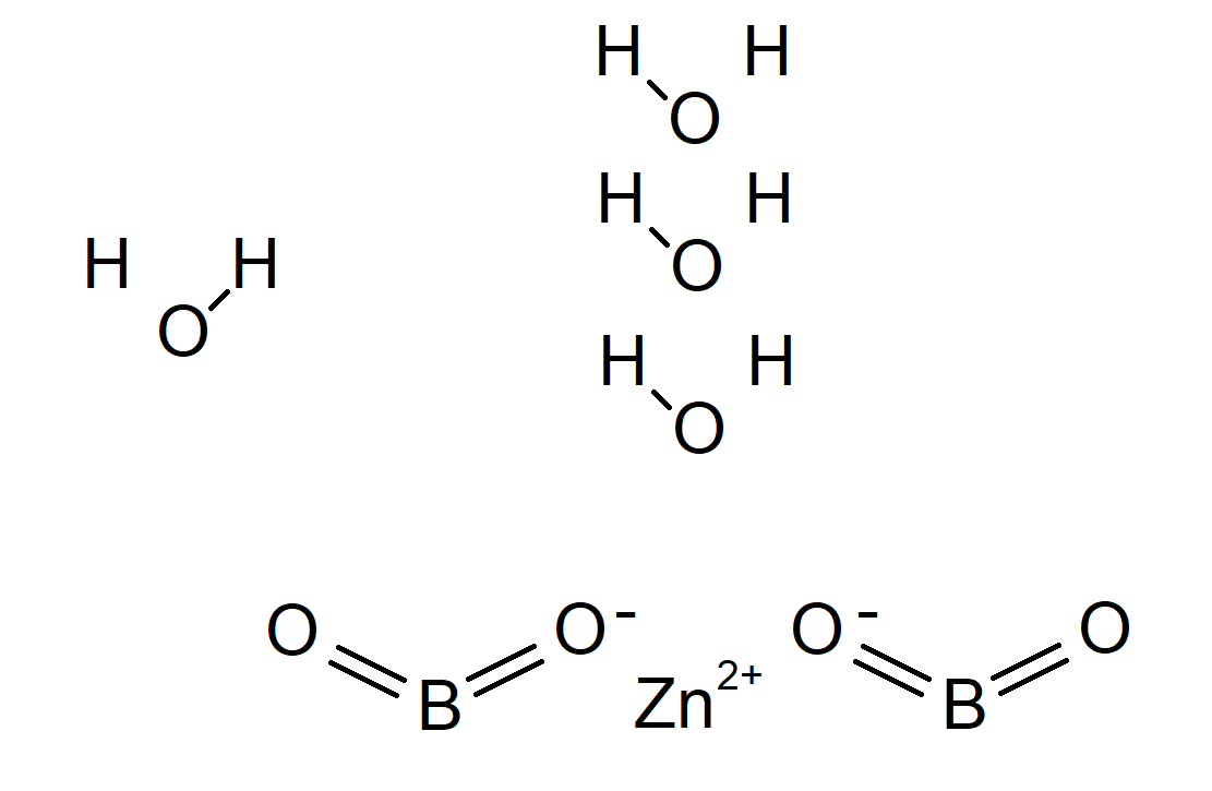 Zinc Borate Zinc borate, hydrate 2ZnO · 3B2O3 · 3.5H2O Ereztech